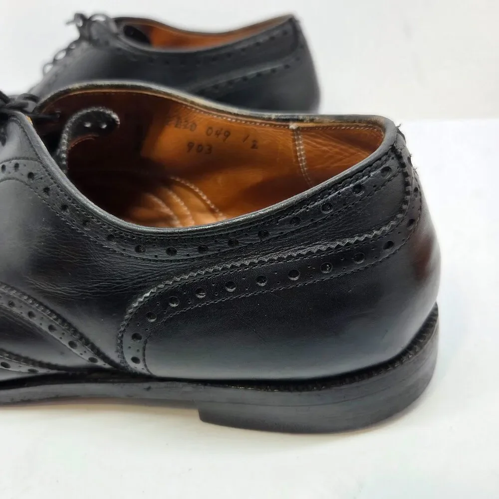 Alden 903 Hampton Mens Black Leather Wingtip Oxfords Size US 9.5 B/D